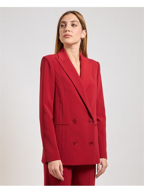 Giacca donna Patrizia Pepe doppiopetto in crepe PATRIZIA PEPE | 8S0554-A6F5R862